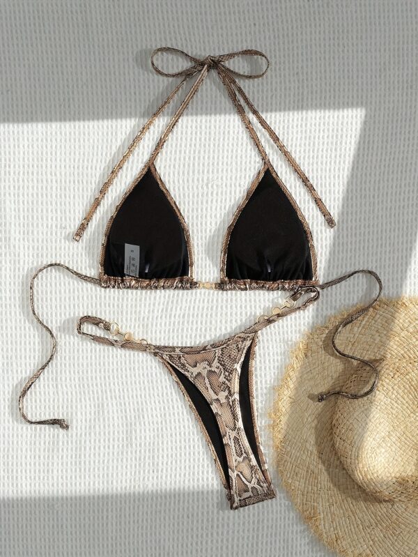 Sexy High-Stretch Swimsuit with Thong Bottoms - Image 5