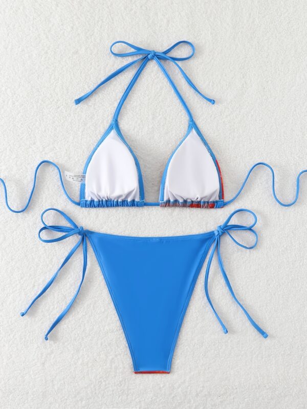 Every Set Contains Three Sets of Flower Print Sexy Swimsuits for Women, Suitable for Summer Holiday Wear. - Image 3