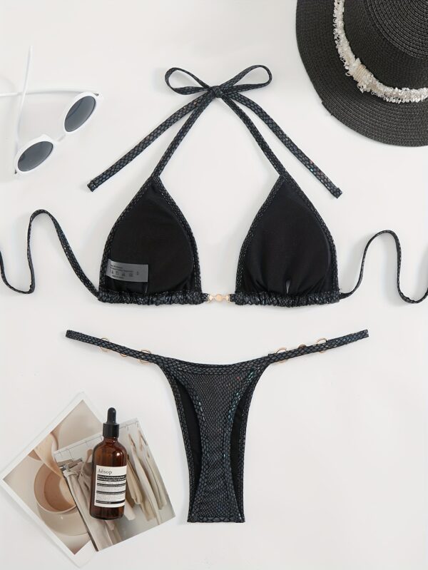 Sexy High-Stretch Swimsuit with Thong Bottoms - Image 6